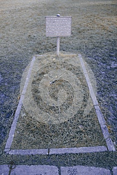 Arthurs site tomb in glastonbury abbie photo